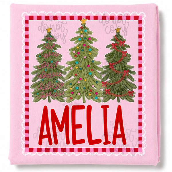 DIGITAL DOWNLOAD  | Christmas Name Plate Border