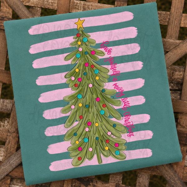 DIGITAL DOWNLOAD  | Merry Little Christmas Tree Stripes