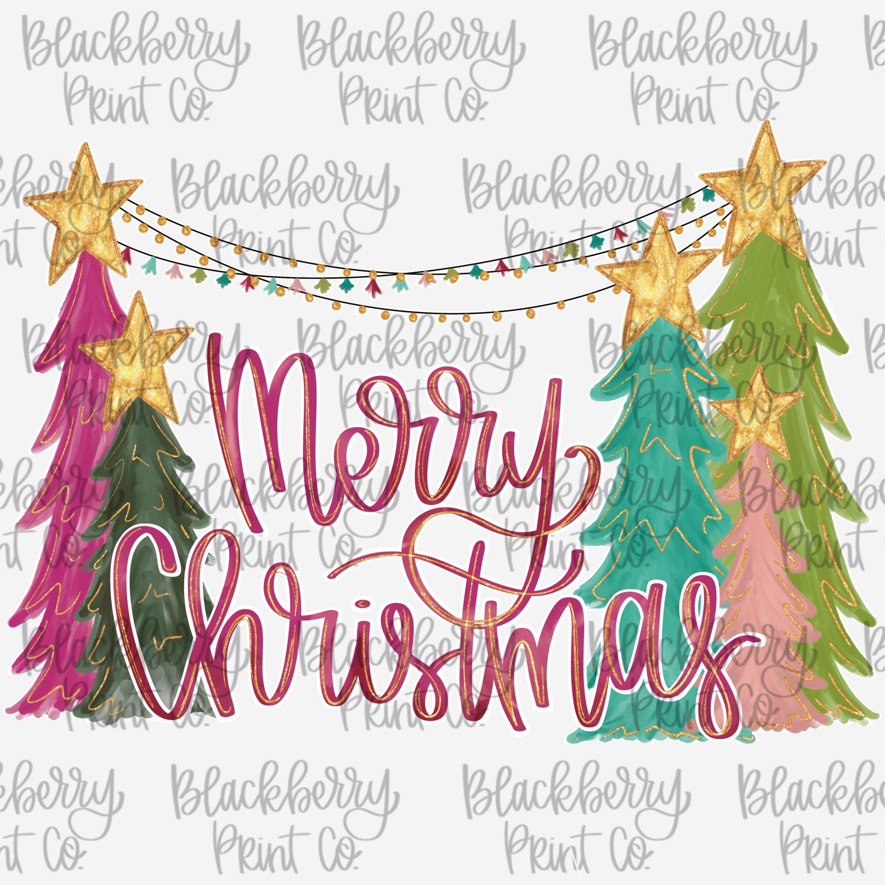 DIGITAL DOWNLOAD Merry Christmas Tree Farm