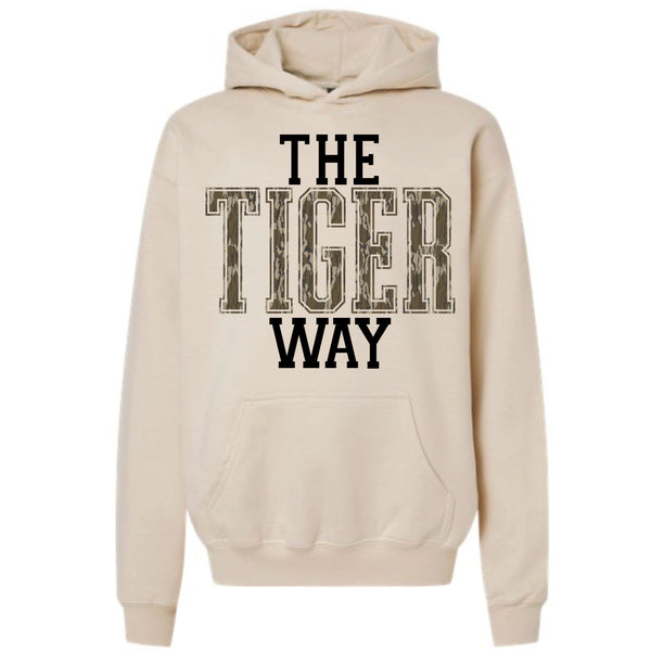 Hoodie “The Tiger Way” Camo