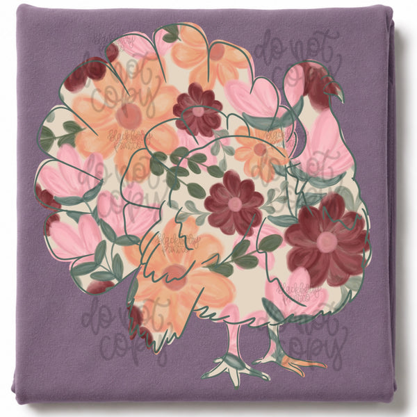 DIGITAL DOWNLOAD  | Floral Turkey