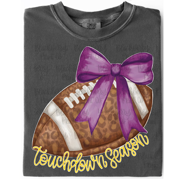DIGITAL DOWNLOAD | Custom | Leopard Football with Bow