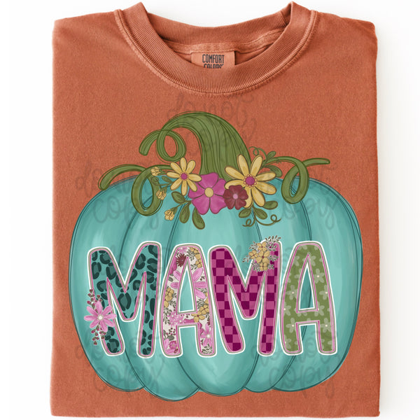 DIGITAL DOWNLOAD  | Mama Pumpkin Teal