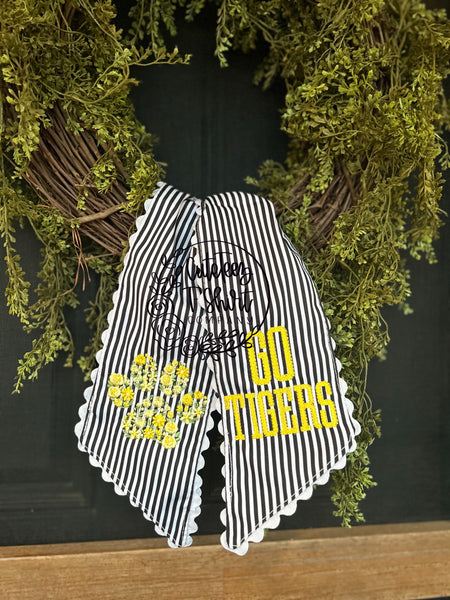 Custom Wreath Sash Double Sided