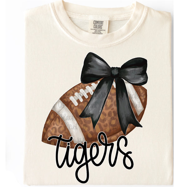 DIGITAL DOWNLOAD | Custom | Leopard Football with Bow
