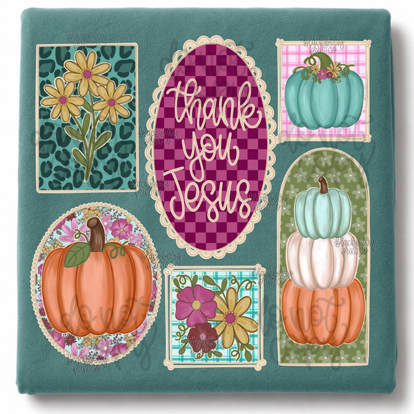 DIGITAL DOWNLOAD  | Fall Collage Thank you Jesus