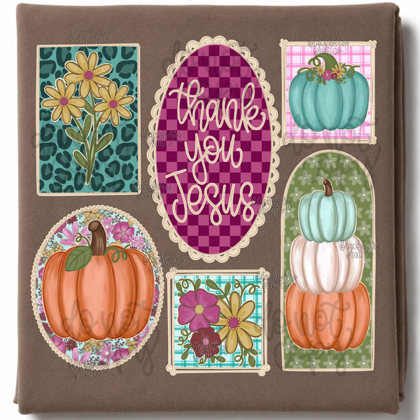 DIGITAL DOWNLOAD  | Fall Collage Thank you Jesus