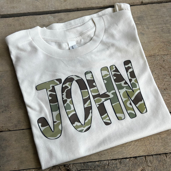 Custom Handwritten Camo Name