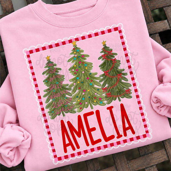 DIGITAL DOWNLOAD  | Christmas Name Plate Border