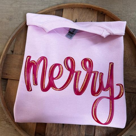 Merry Pink Sweatshirt Adult