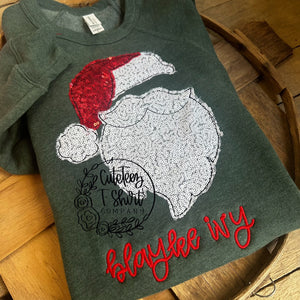 Sequin Santa Sweatshirt