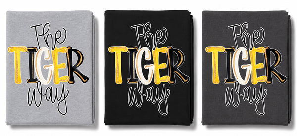 Hoodie “The Tiger Way” Glitter Pop