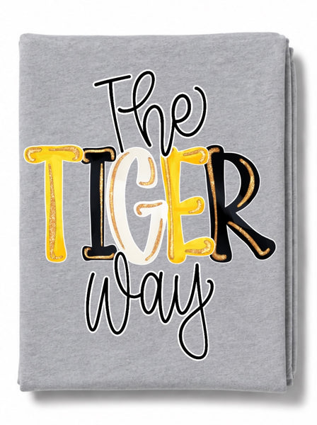 Long Sleeve “The Tiger Way” Glitter Pop