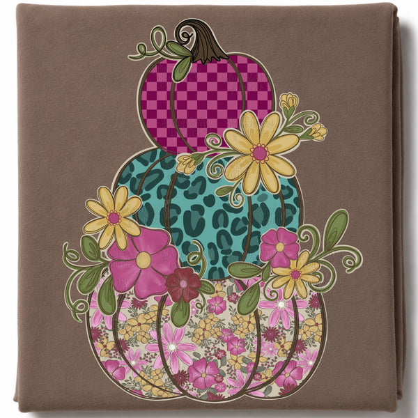 DIGITAL DOWNLOAD  | Floral Frills Pumpkin Stack