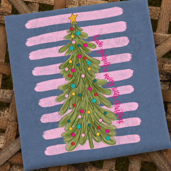 DIGITAL DOWNLOAD  | Merry Little Christmas Tree Stripes