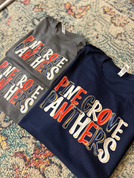 Custom School Spirit Glitter Pop Shirts