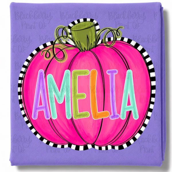 Custom Name Pumpkin