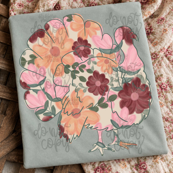 DIGITAL DOWNLOAD  | Floral Turkey