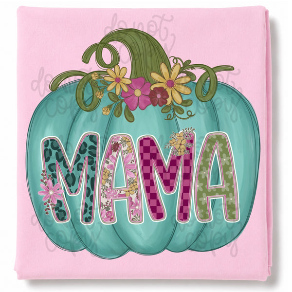 DIGITAL DOWNLOAD  | Mama Pumpkin Teal