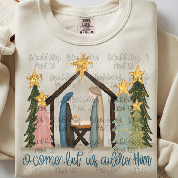 DIGITAL DOWNLOAD Nativity O Come Let Us Adore Him