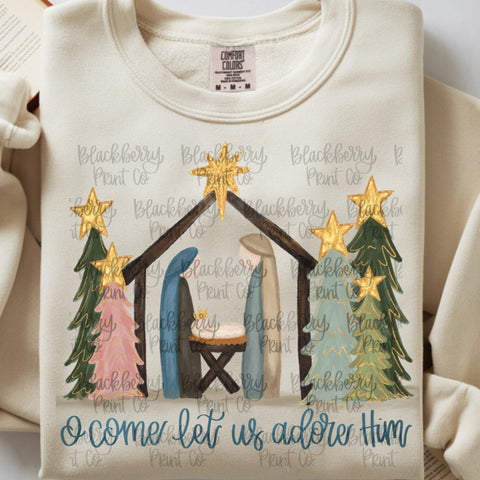 DIGITAL DOWNLOAD Nativity O Come Let Us Adore Him