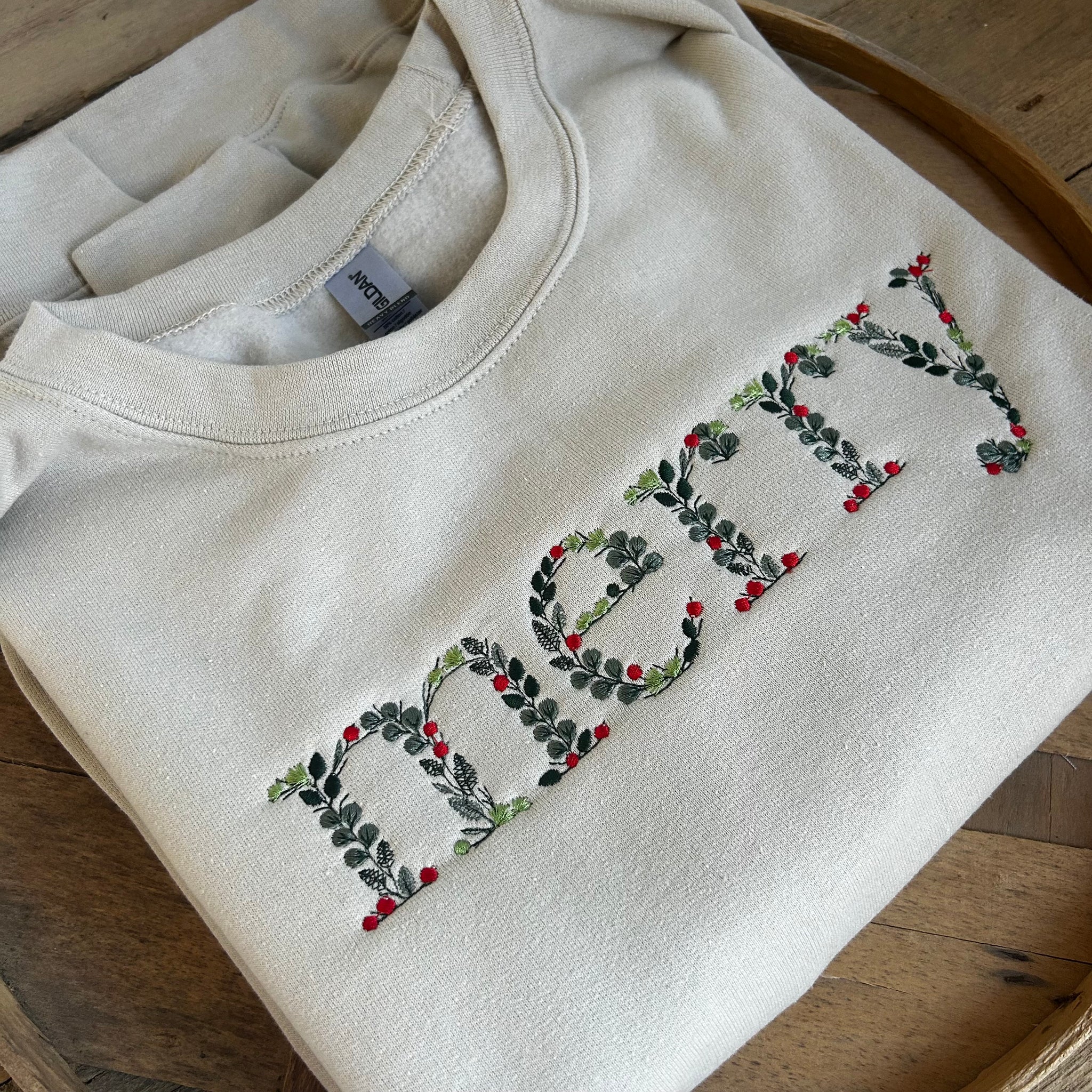 Merry Embroidered Sweatshirt