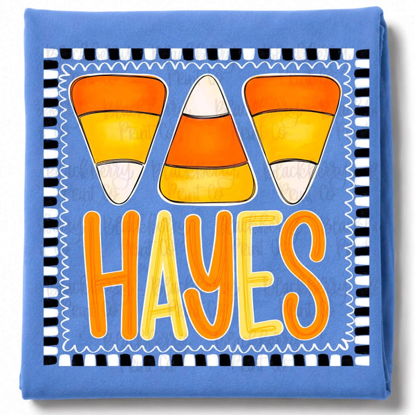 Candy Corn Personalized Toddler Shirt