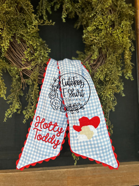 Custom Wreath Sash Double Sided