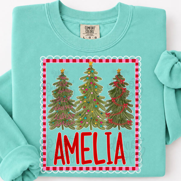 DIGITAL DOWNLOAD  | Christmas Name Plate Border