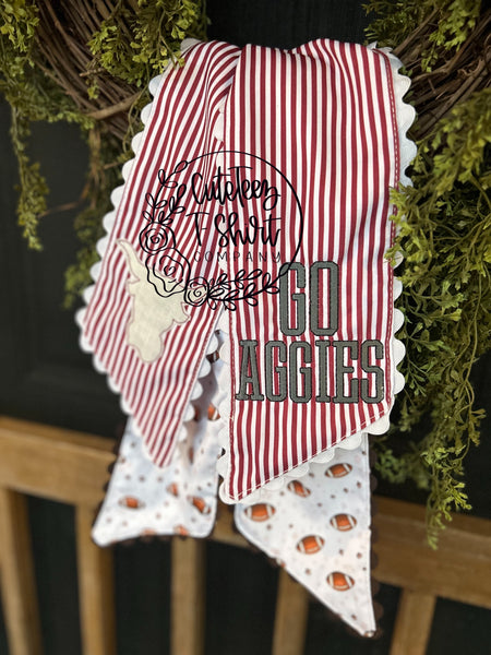 Custom Wreath Sash Double Sided