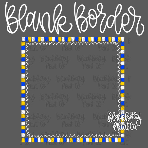 DIGITAL DOWNLOAD | Custom | Blank Color Pop Border