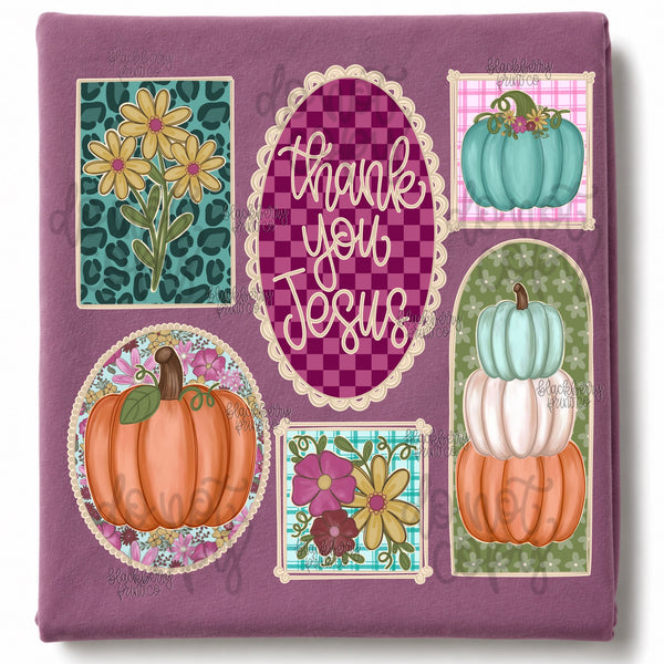 DIGITAL DOWNLOAD  | Fall Collage Thank you Jesus