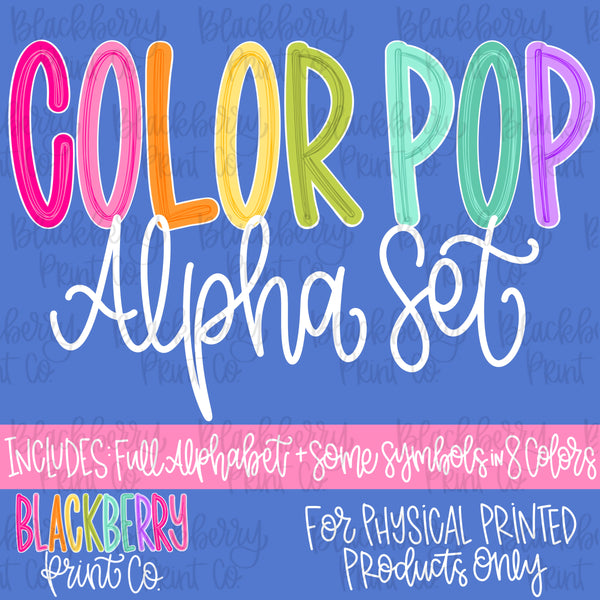 DIGITAL DOWNLOAD Color Pop Alpha Set