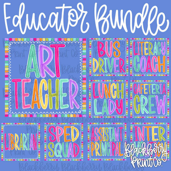 DIGITAL DOWNLOAD Color Pop Educator Bundle