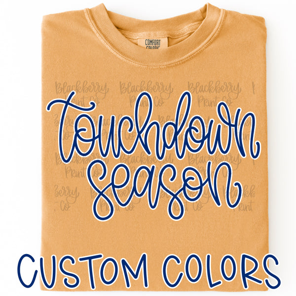 Adult Custom Game Day Script Shirt