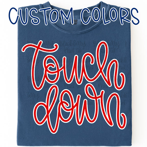 Adult Custom Game Day Script Shirt