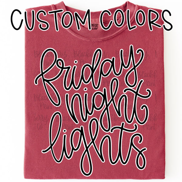 Adult Custom Game Day Script Shirt