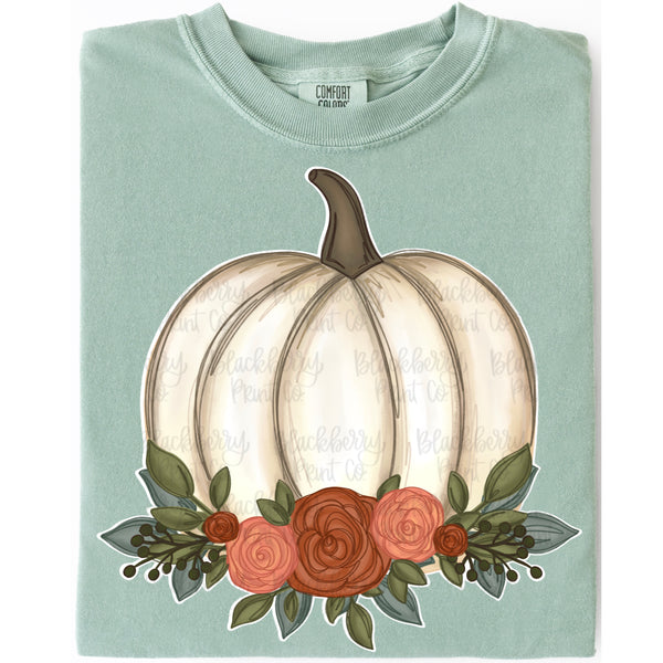 DIGITAL DOWNLOAD  | Floral Pumpkin Neutral Colors