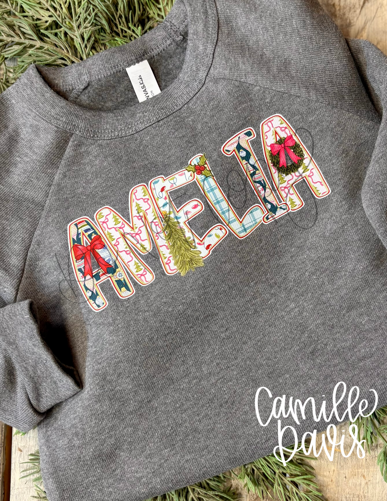 ADULT Merry Alpha Personalized Sweatshirt
