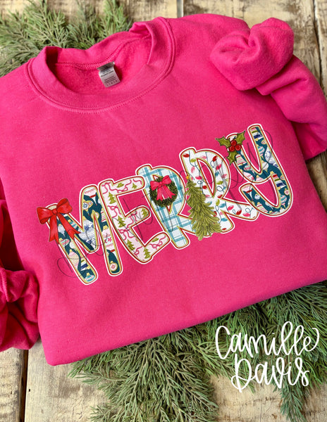 ADULT Merry Alpha Personalized Sweatshirt