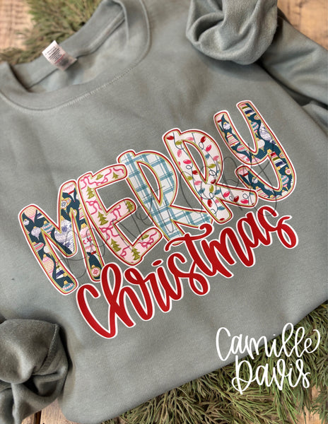 ADULT Merry Alpha Personalized Sweatshirt