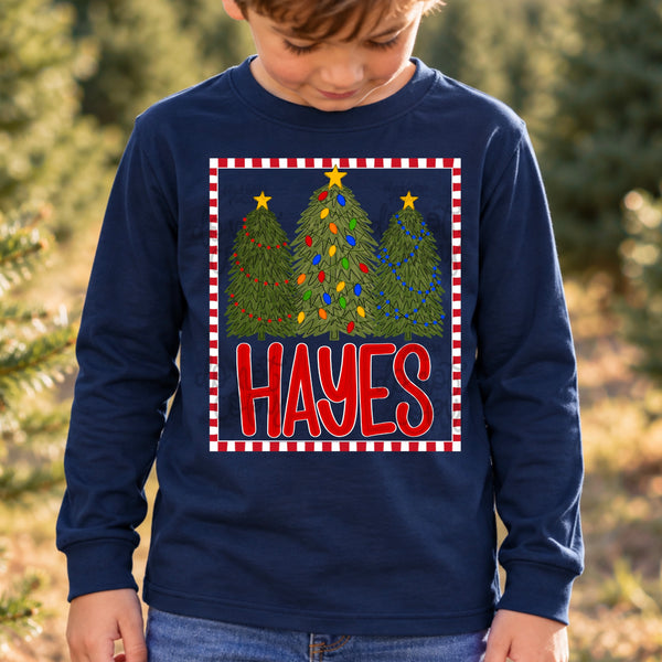 DIGITAL DOWNLOAD  | Christmas Name Plate Border (BOY)