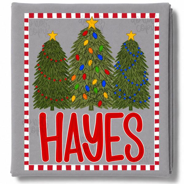 DIGITAL DOWNLOAD  | Christmas Name Plate Border (BOY)