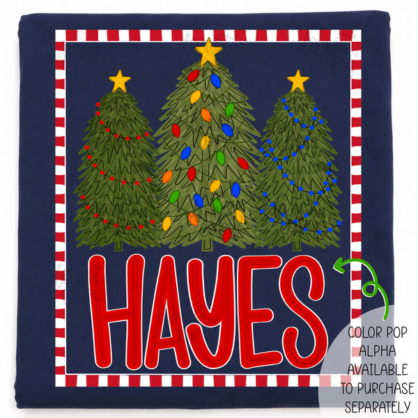 DIGITAL DOWNLOAD  | Christmas Name Plate Border (BOY)