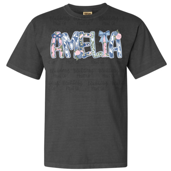 Blooms & Bows Personalized Tee ADULT