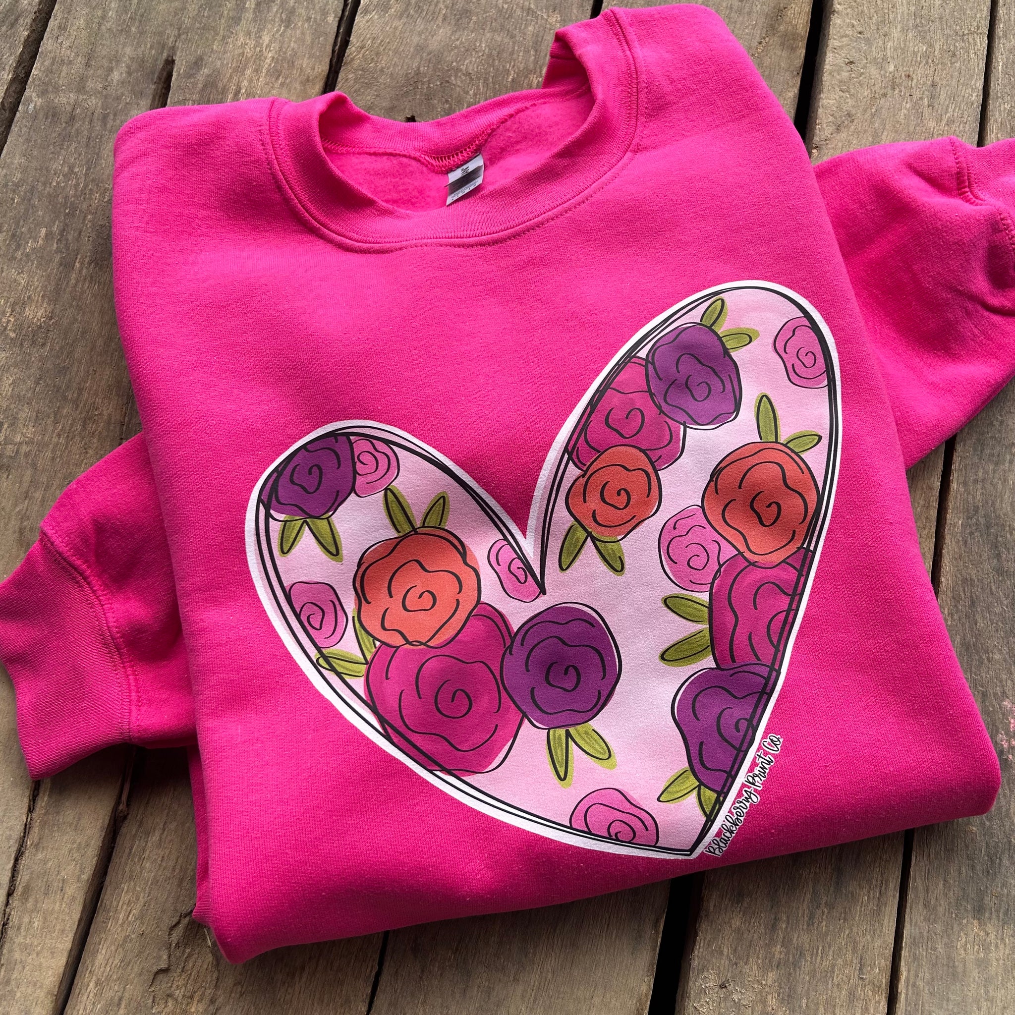 "Floral Heart" Sweatshirt