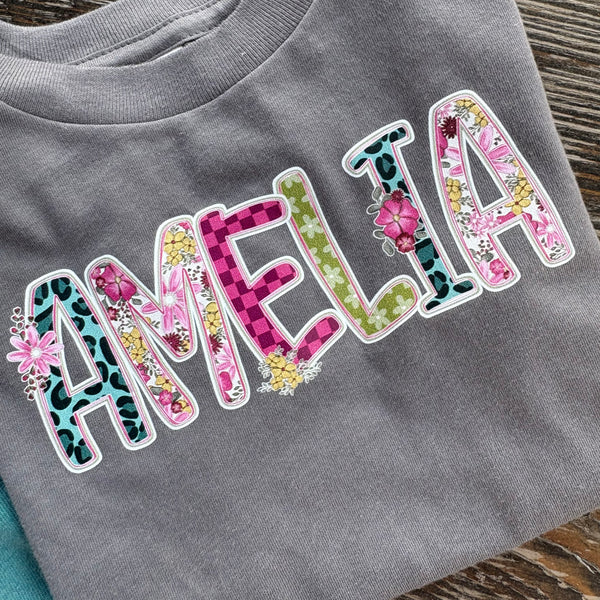 Floral Frills Short Sleeve Tee