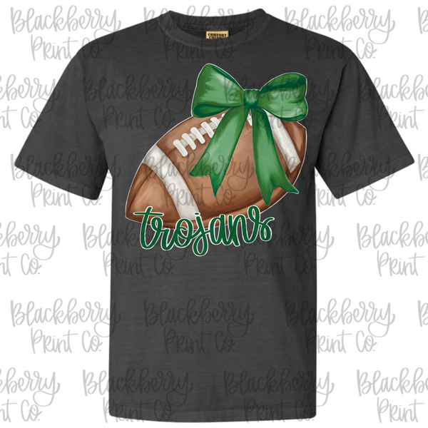 DIGITAL DOWNLOAD Football with Bow TROJANS