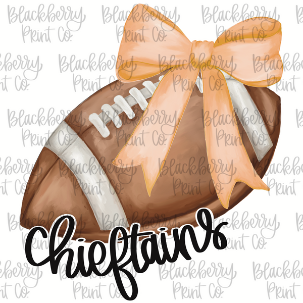 DIGITAL DOWNLOAD Football with Bow CHIEFTAINS