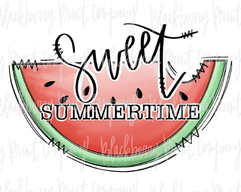 DTF Transfer Sweet Summertime Watermelon